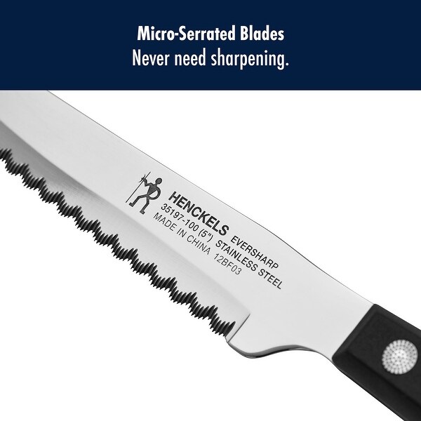 HENCKELS Razor-Sharp Steak Knife Set of 8, German Engineered
